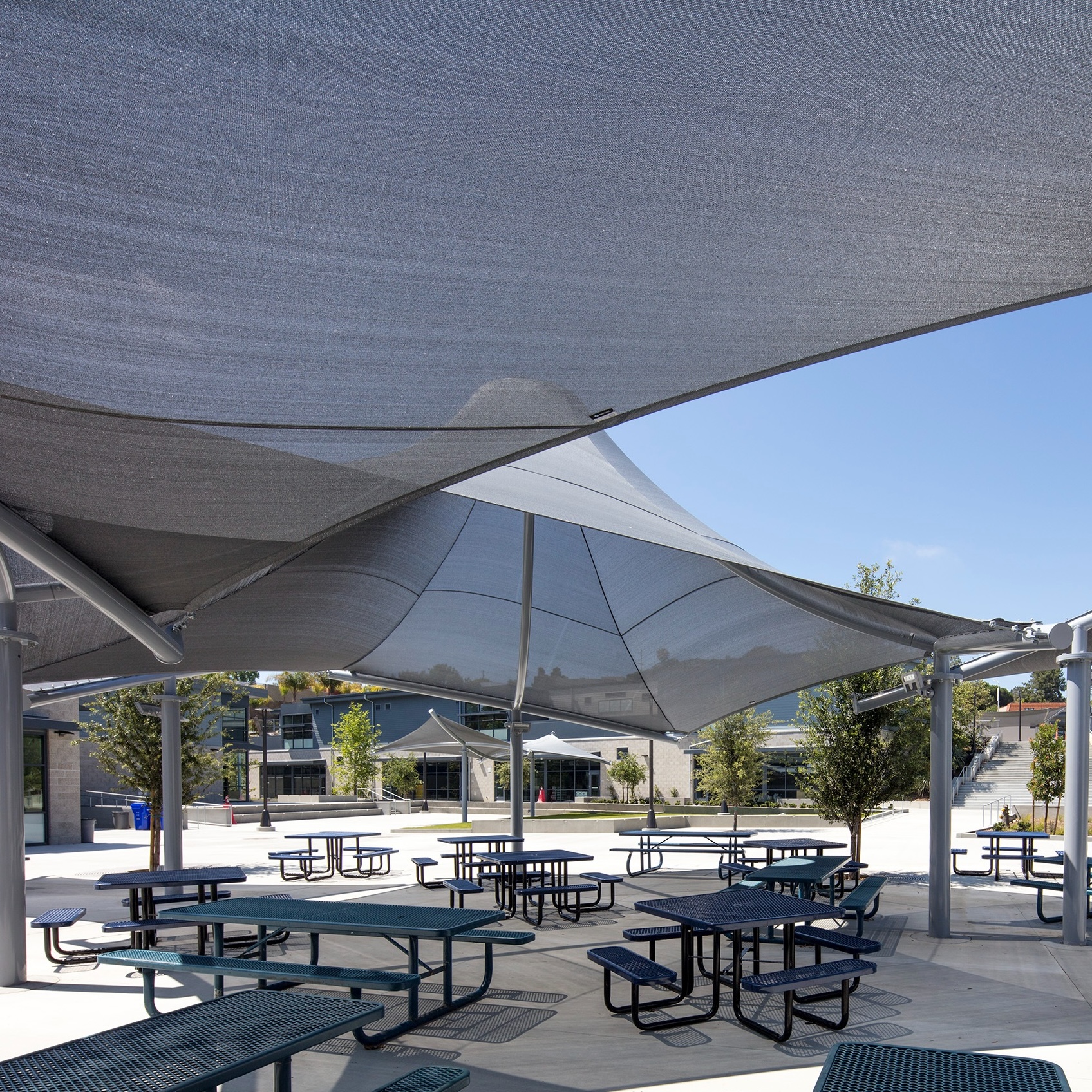 shade structure in a school courtyard thumbnail